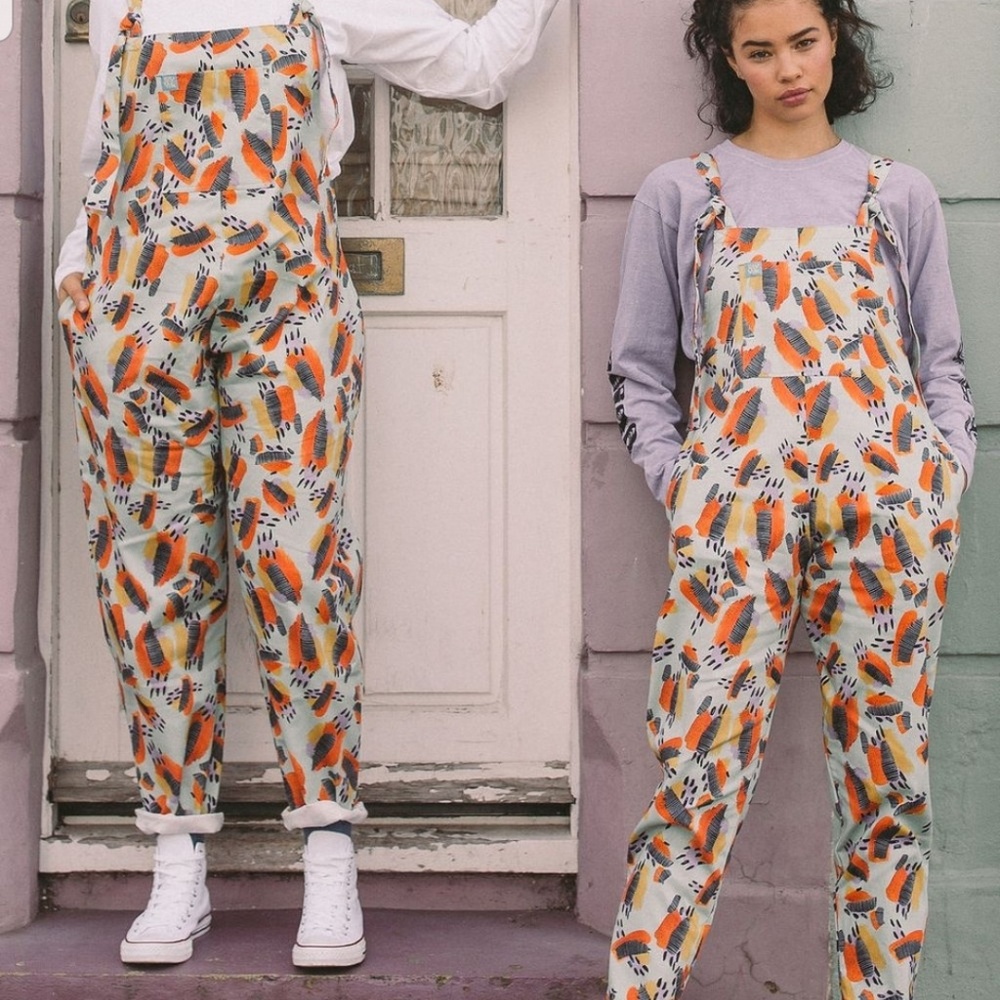 Lucy and Yak Patterned Overalls